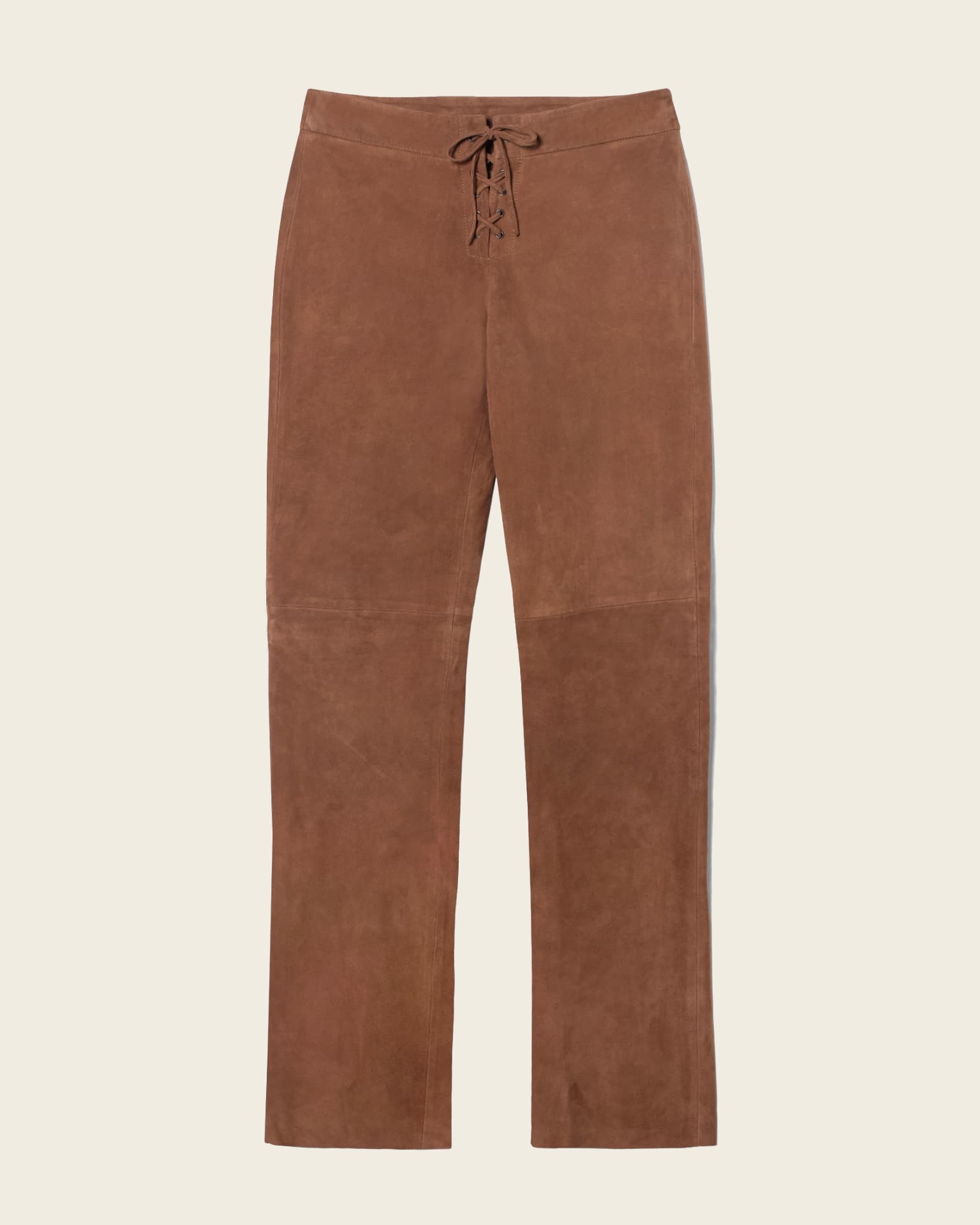 Pantalon Lili en daim cocoa