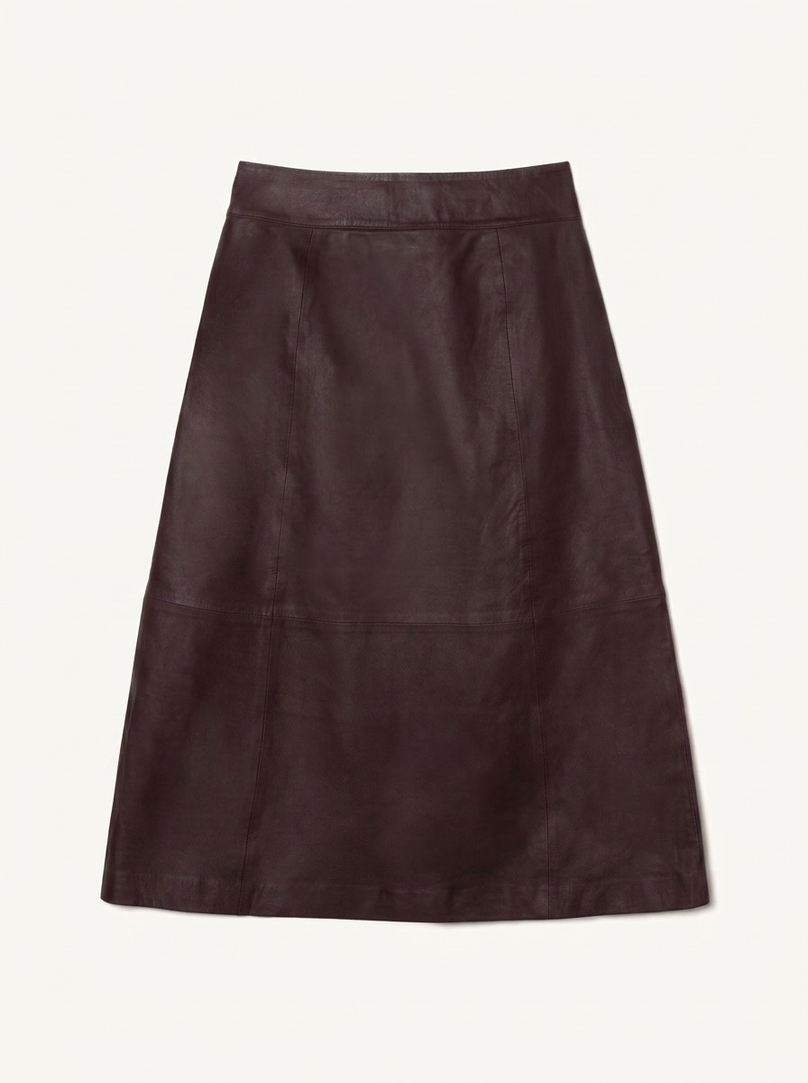 Jupe Tokyo - Cuir Bordeaux
